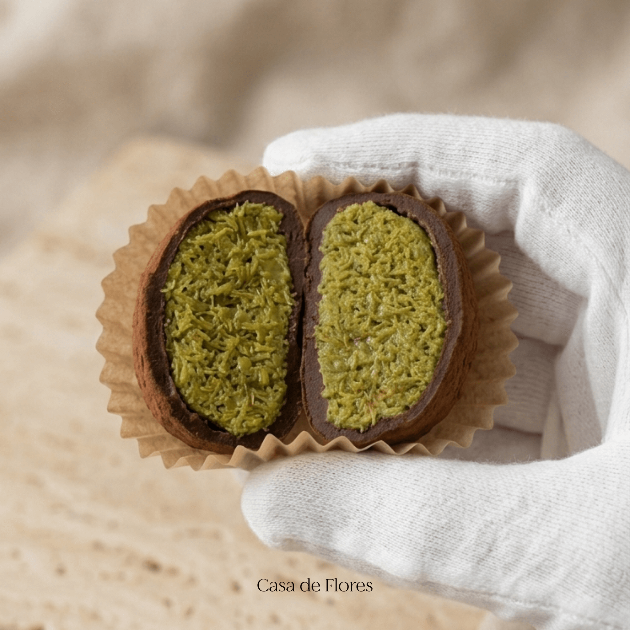 Dubai Chewy Cookie Box of 4, Pistachio Kunafa, Casa de Flores